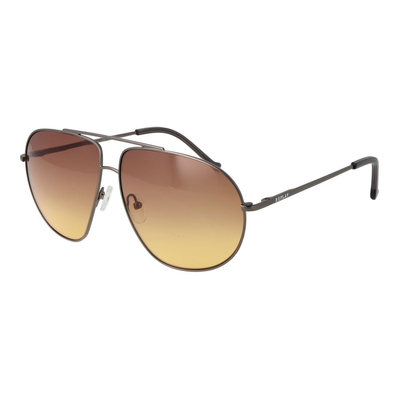 Gray metal sunglasses-null