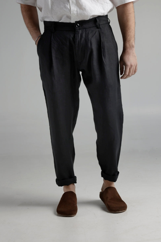 Trousers linen fiorri 10 image number null