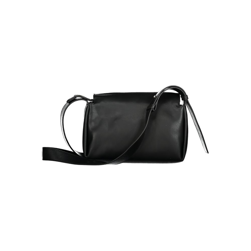 Black polyester women shoulder bag-null
