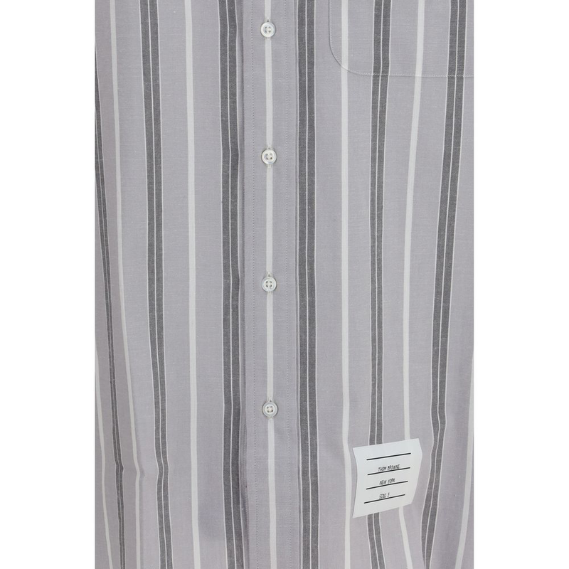 Gray cotton shirt-null