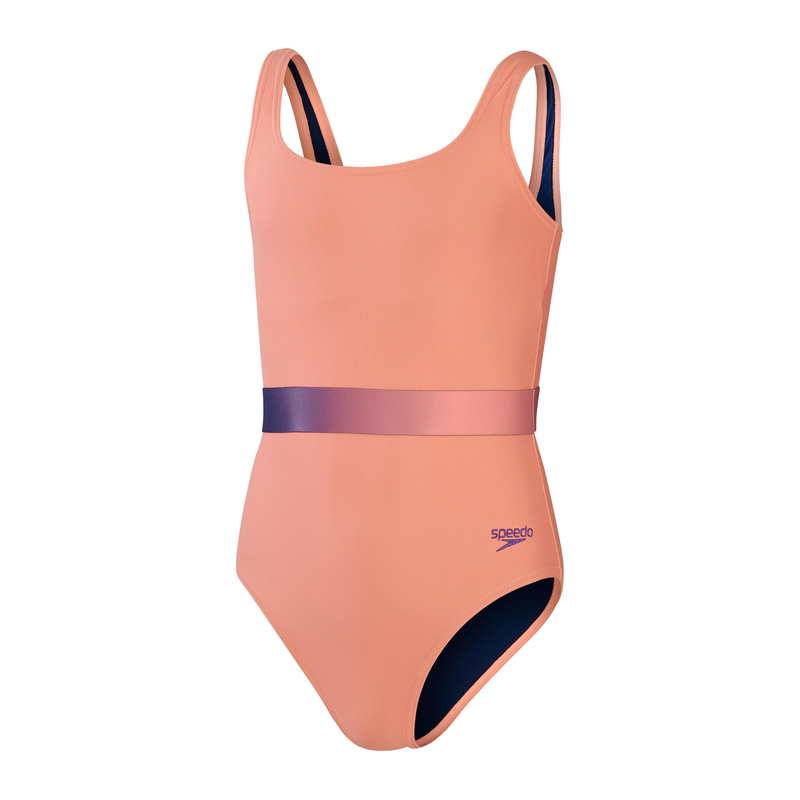Speedo girls contrast belt 1 piece (800313815471) image number null