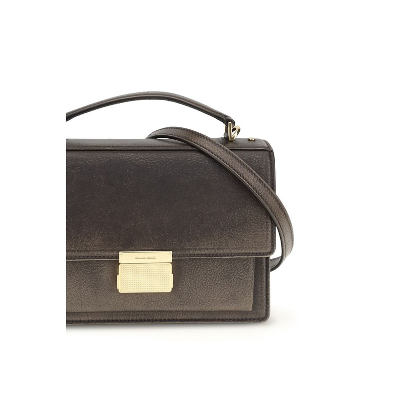 Brown calf leather bos taurus handbag-null