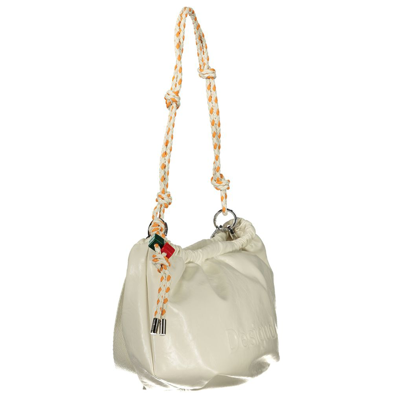 Ecru polyurethane women handbag-null