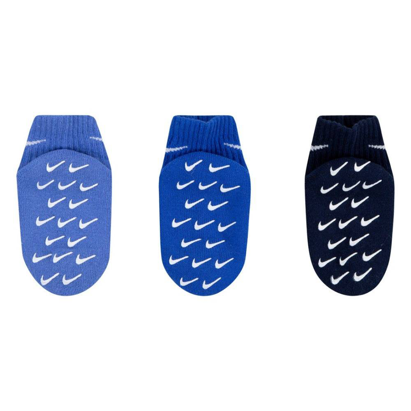 Nike 3pk infant/toddler gripper quarter socks image number null