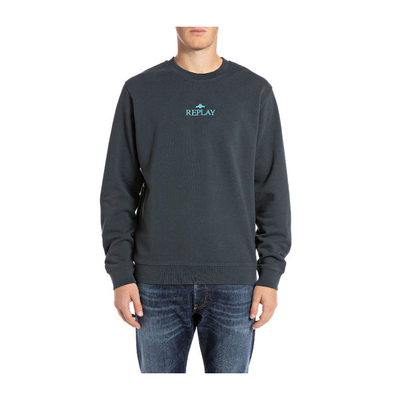 Replay ανδρικό φούτερ, Green Black, medium