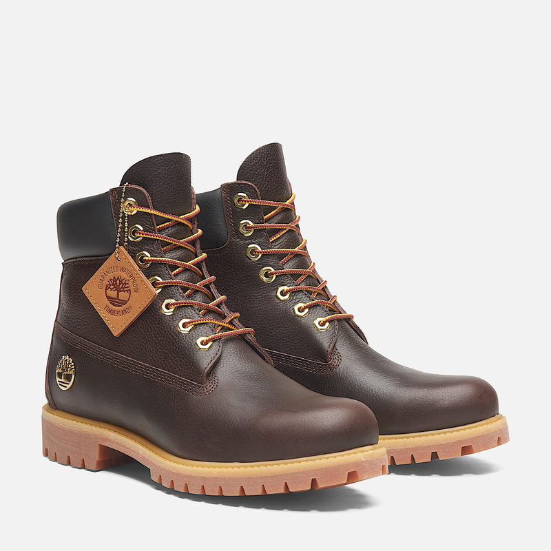Timberland premium espresso 6-inch waterproof boot for men in brown-null