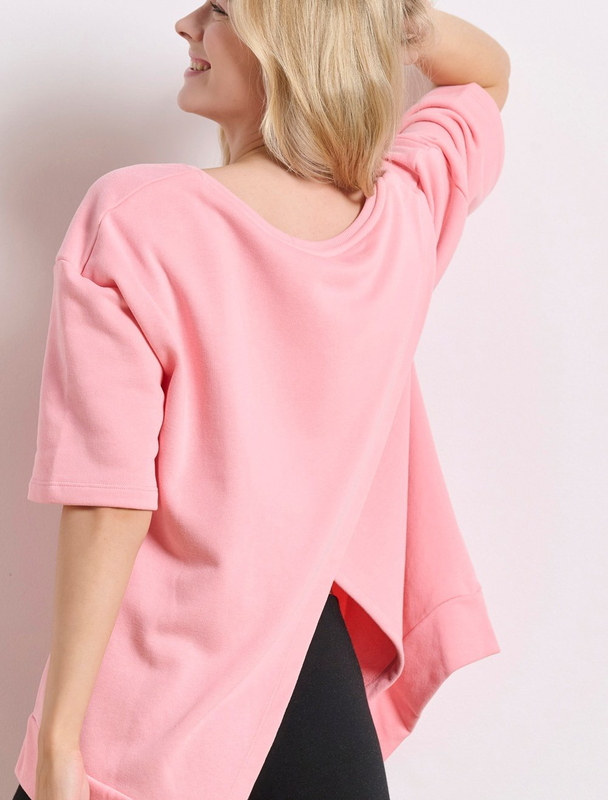Product image: Bdtk woman's less is more crewneck croisé back-null