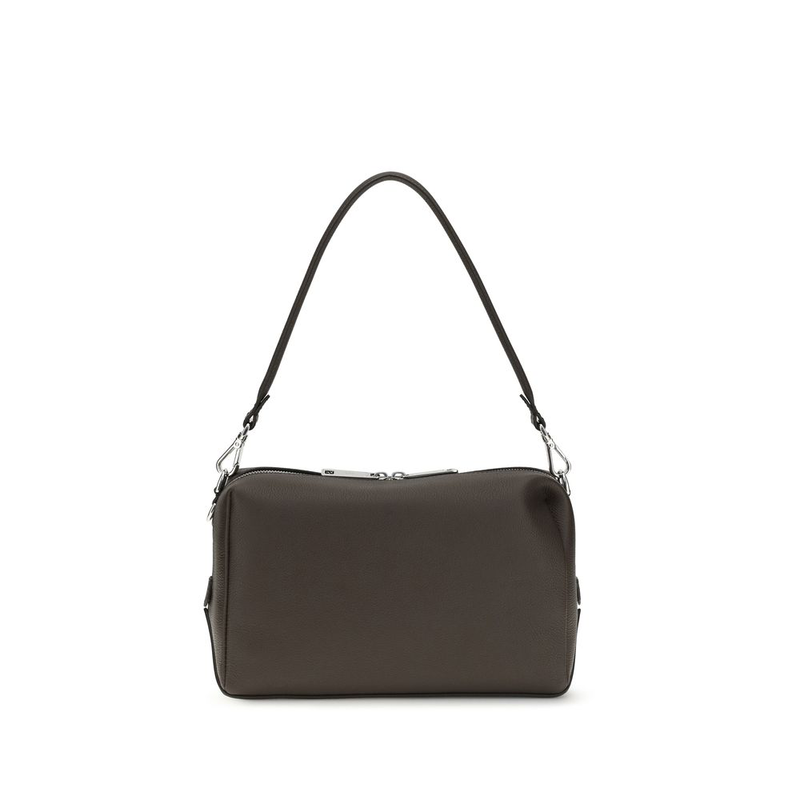 Brown calf leather bos taurus shoulder bag-null