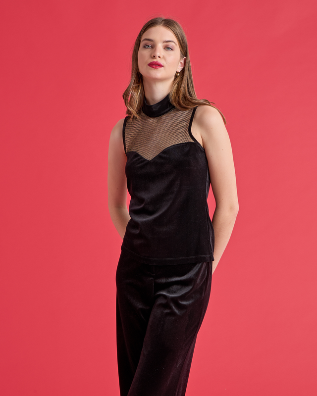 Velvet blouse-null