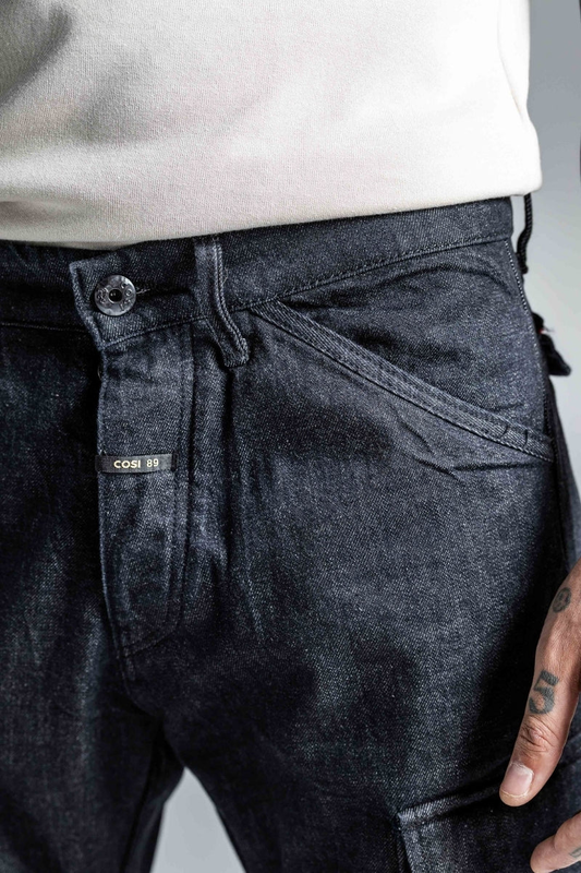 Denim trousers cargo grillo 20 - cosi jeans-null