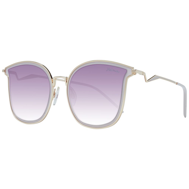 Beige metal sunglasses-null