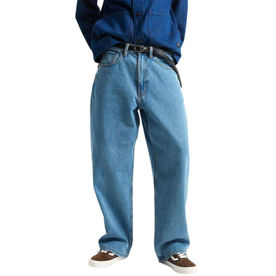 Check-5 baggy denim pant, Blue, medium