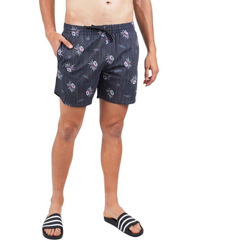 16" floral print volley swimshort image number null