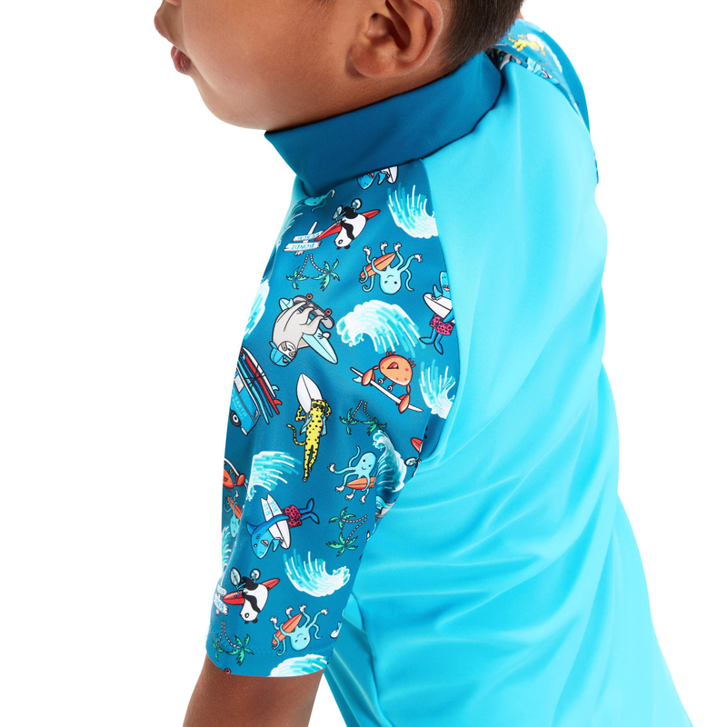 Product image: Speedo infant boys short sleeve printed rash top set (800323-null