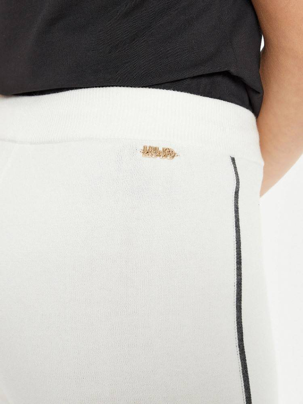 Liu Jo straight leg side stripe knitted pants-null