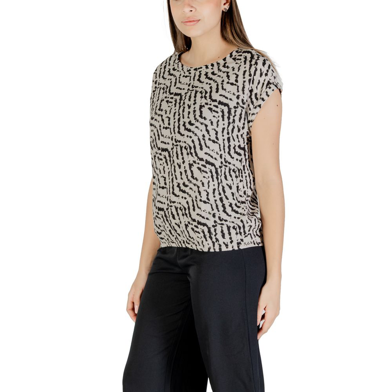 Beige viscose blouse-null