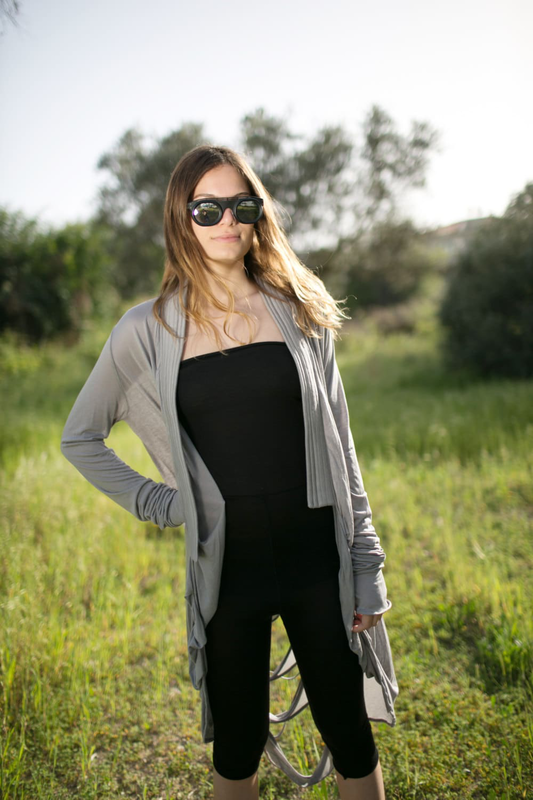 Backless cardigan shop