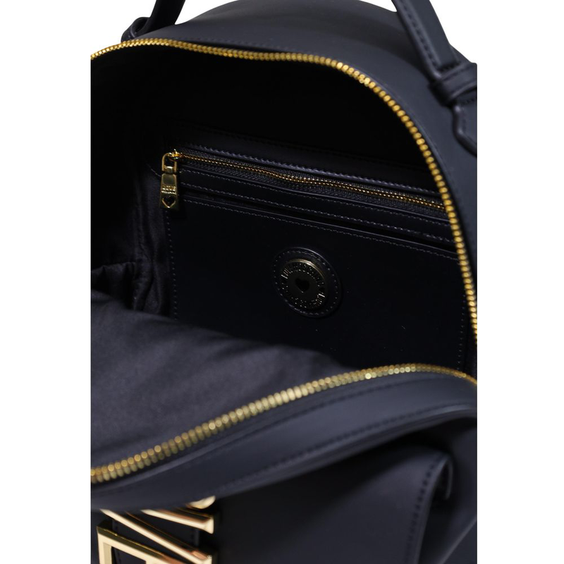 Black polyethylene backpack-null