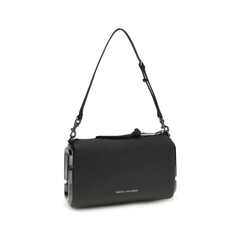 Black calf leather bos taurus shoulder bag-null