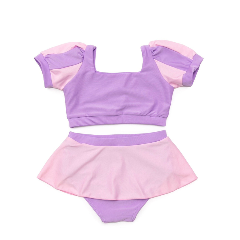 Great pretenders rapunzel swim suit - 2 piece, size us 3-4-null