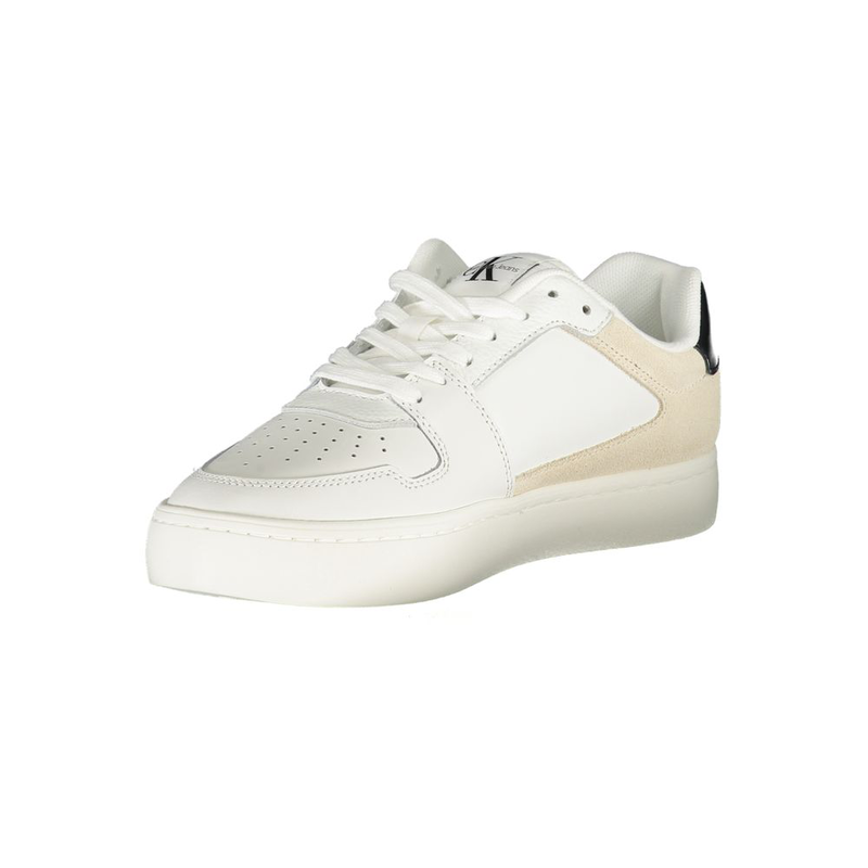 White polyurethane women sneaker-null