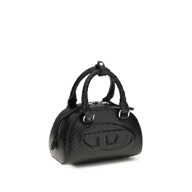 Black calf leather bos taurus handbag-null