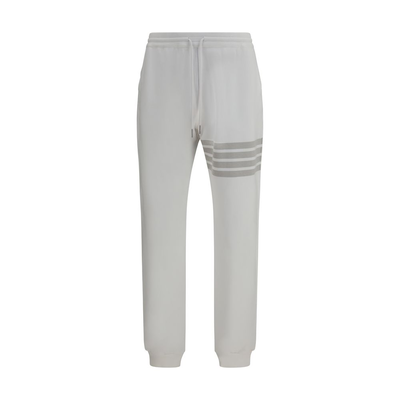 White cotton joggers (workout pants), White, medium