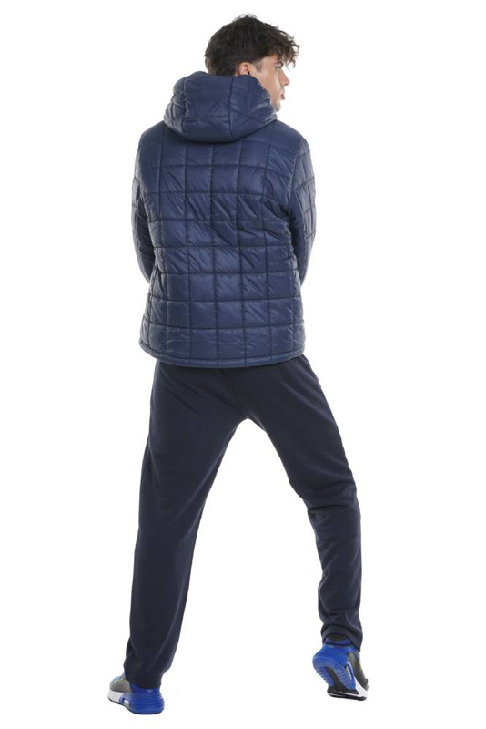 Men's padded jacket with hood-null