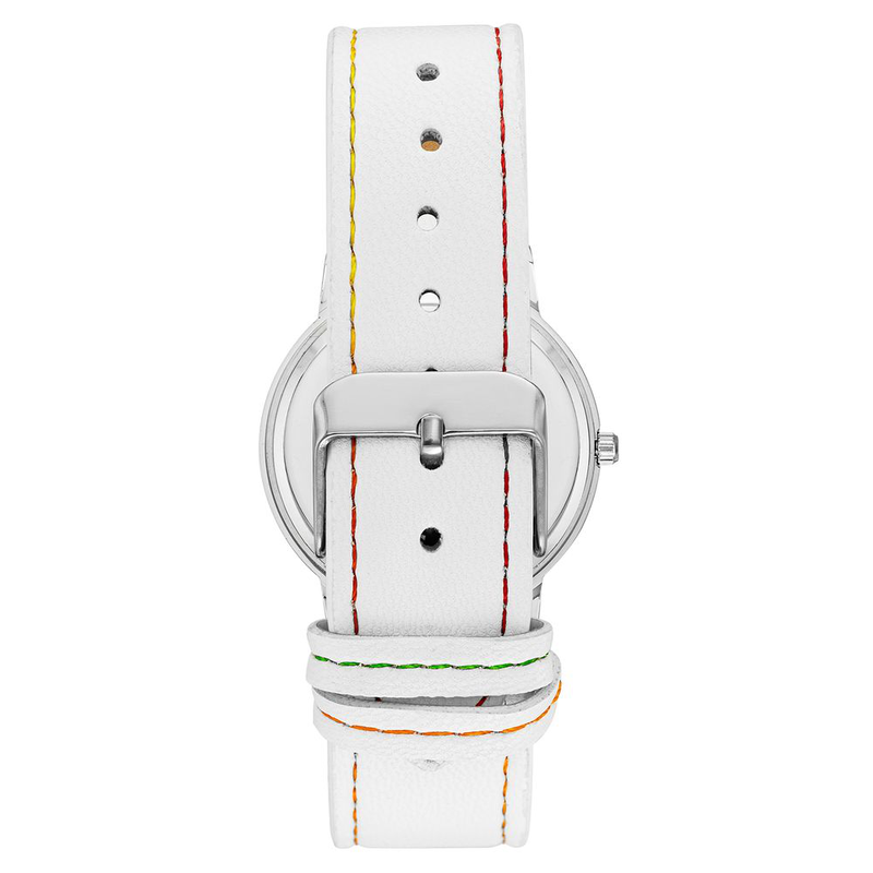 White plastic dress watch-null