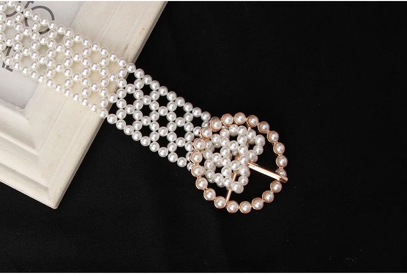 Pearl belt with round-null