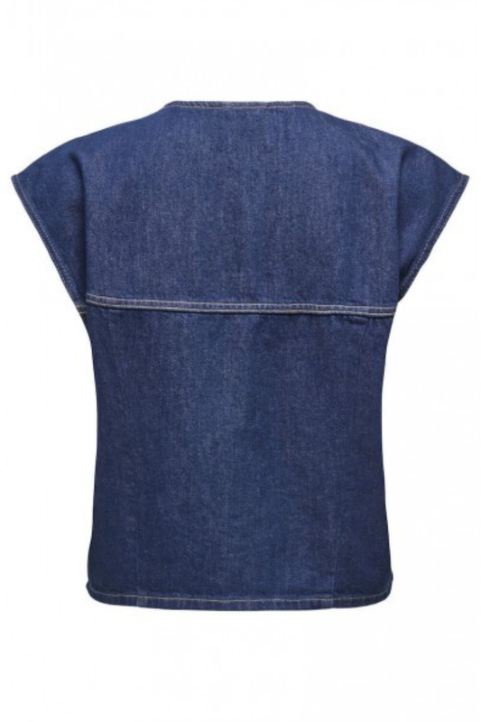 Only sadie denim vest-null