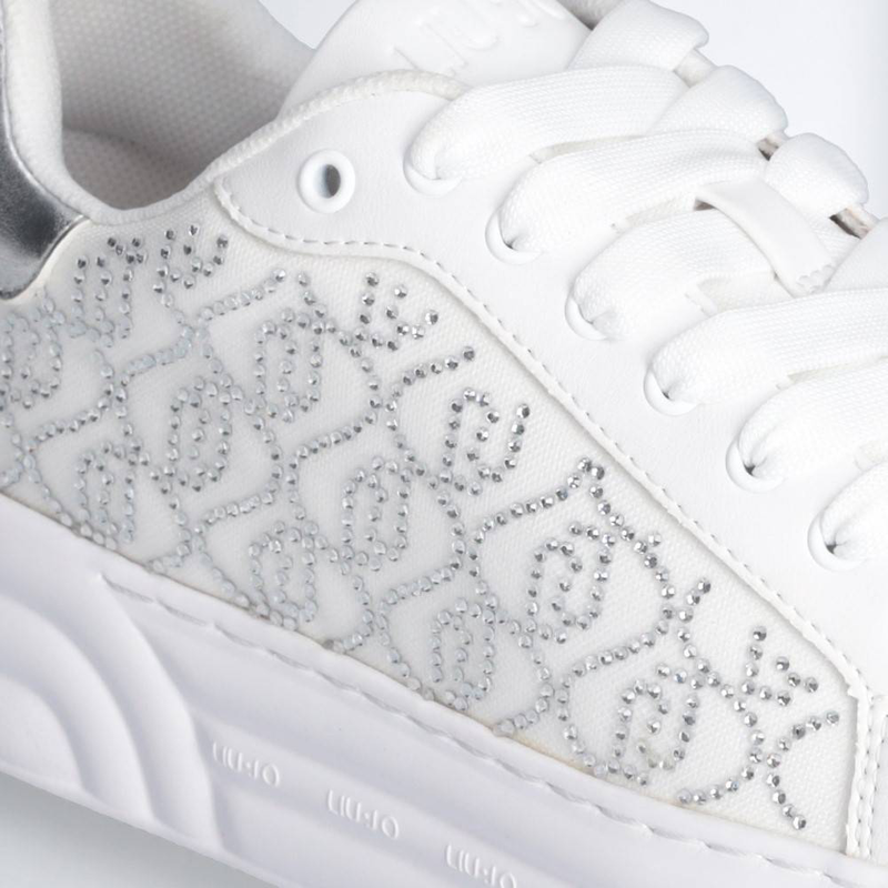 Product image: Cleo 12 - platform sneakers with rhinestone logo-null