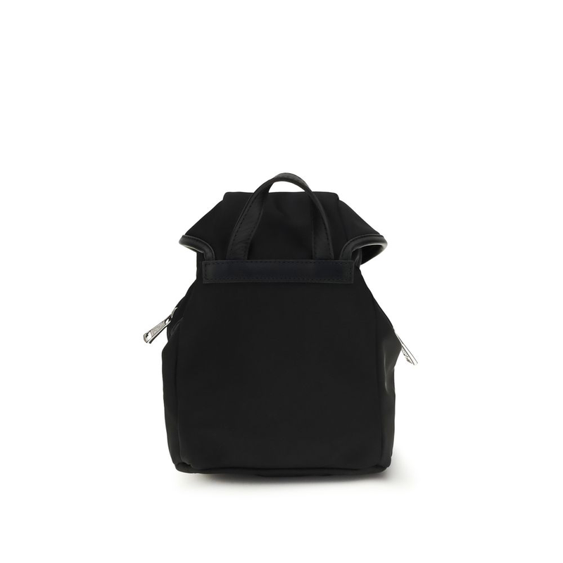 Black polyamide backpack-null