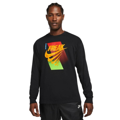 Giannis "freak" long sleeve max 90 t-shirt, Black, medium