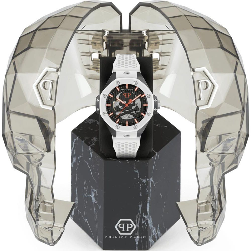 White synthetic sport watch-null