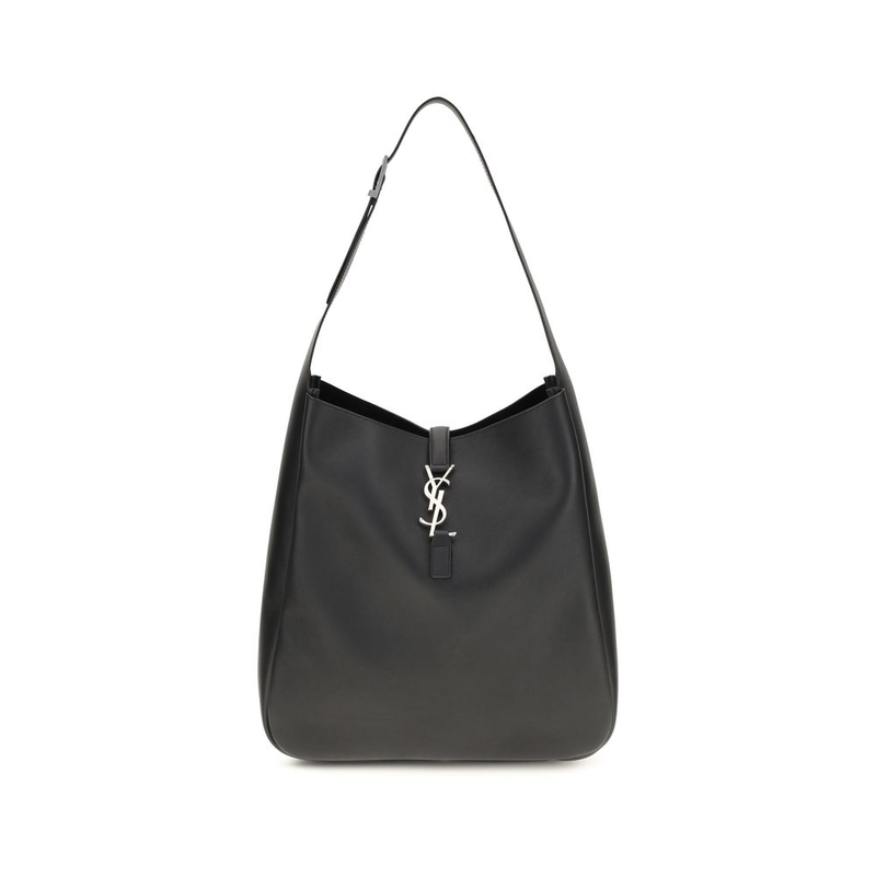 Black calf leather bos taurus shoulder bag-null
