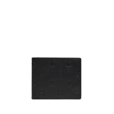 Calvin Klein ανδρικό πορτοφόλι, Black Δερμα Logo, medium