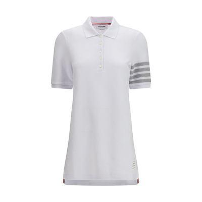White cotton casual dress, White, medium