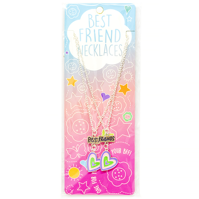 Best friend necklaces winged heart 14482387, Purple, medium