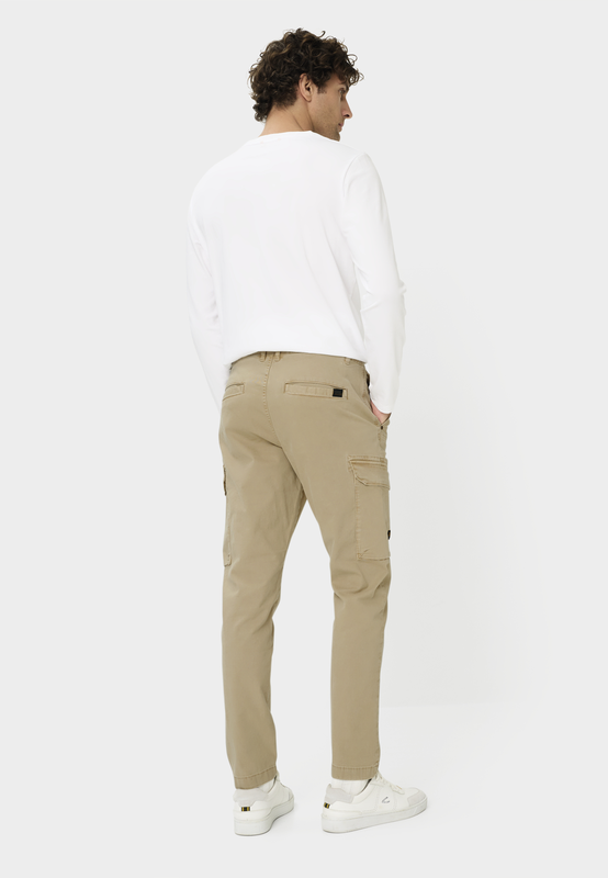 Cargo trousers with elastic waistband-null