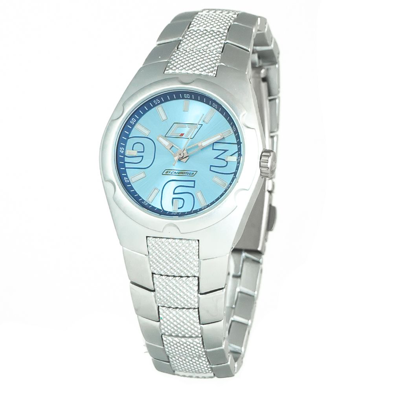 Silver stainless steel dress watch-null