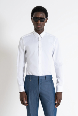 Shirt napoli slim fit, White, medium