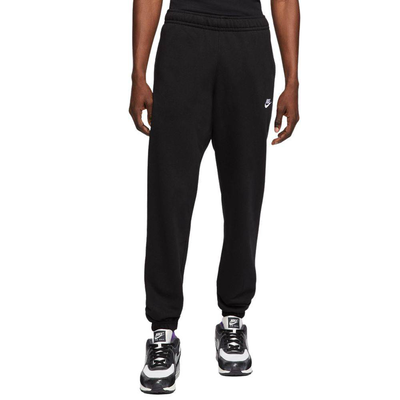 Sportswear club bb french terry mens pant, Black / White, medium