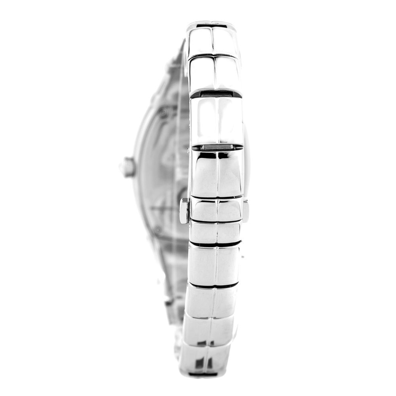 Silver stainless steel dress watch-null