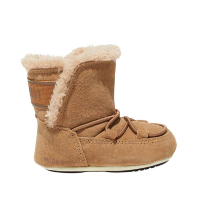 Moon boot crib suede boots, Whiskey, medium