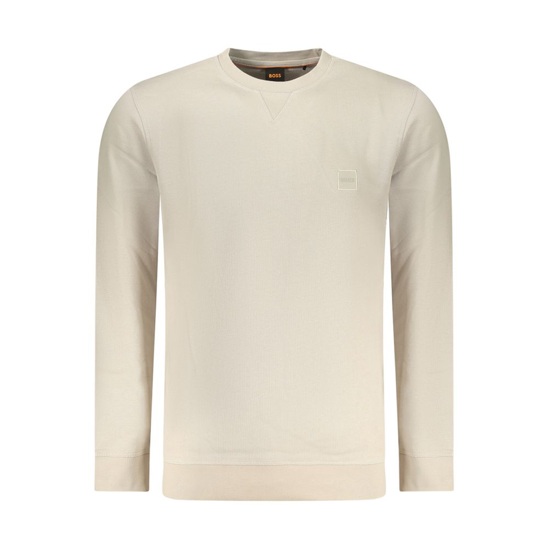 Beige cotton men sweatshirt-null
