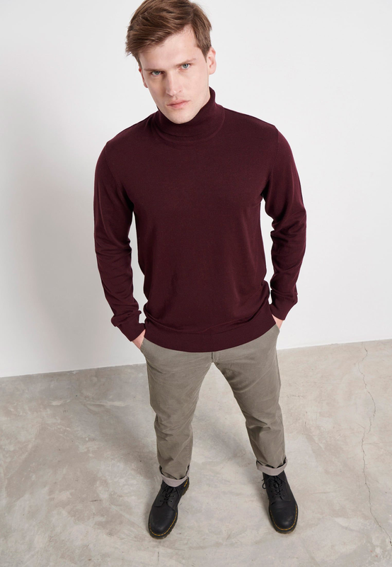 Funky buddha knitted roll-neck sweater-null