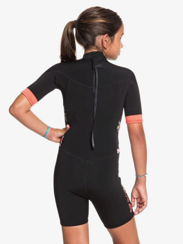 Roxy 2/2mm syncro - back zip short sleeve springsuit for gir-null