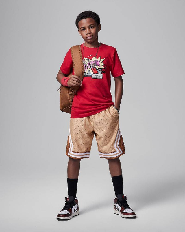 Boys Air comics dunk short sleeve-null
