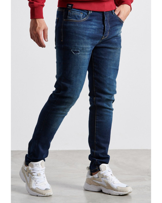 Funky buddha loose tapered fit jeans, Dblue, medium